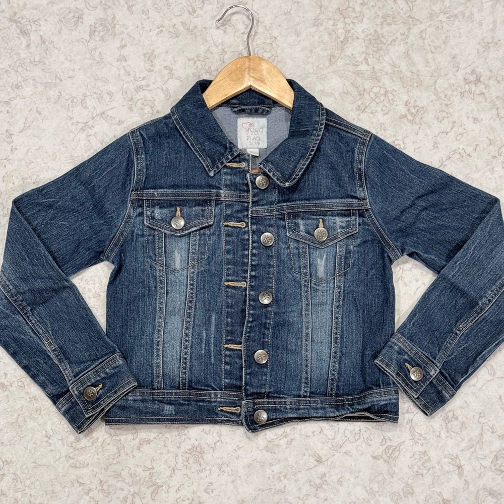 The Children's Place Dark Blue Denim Jacket for Kids